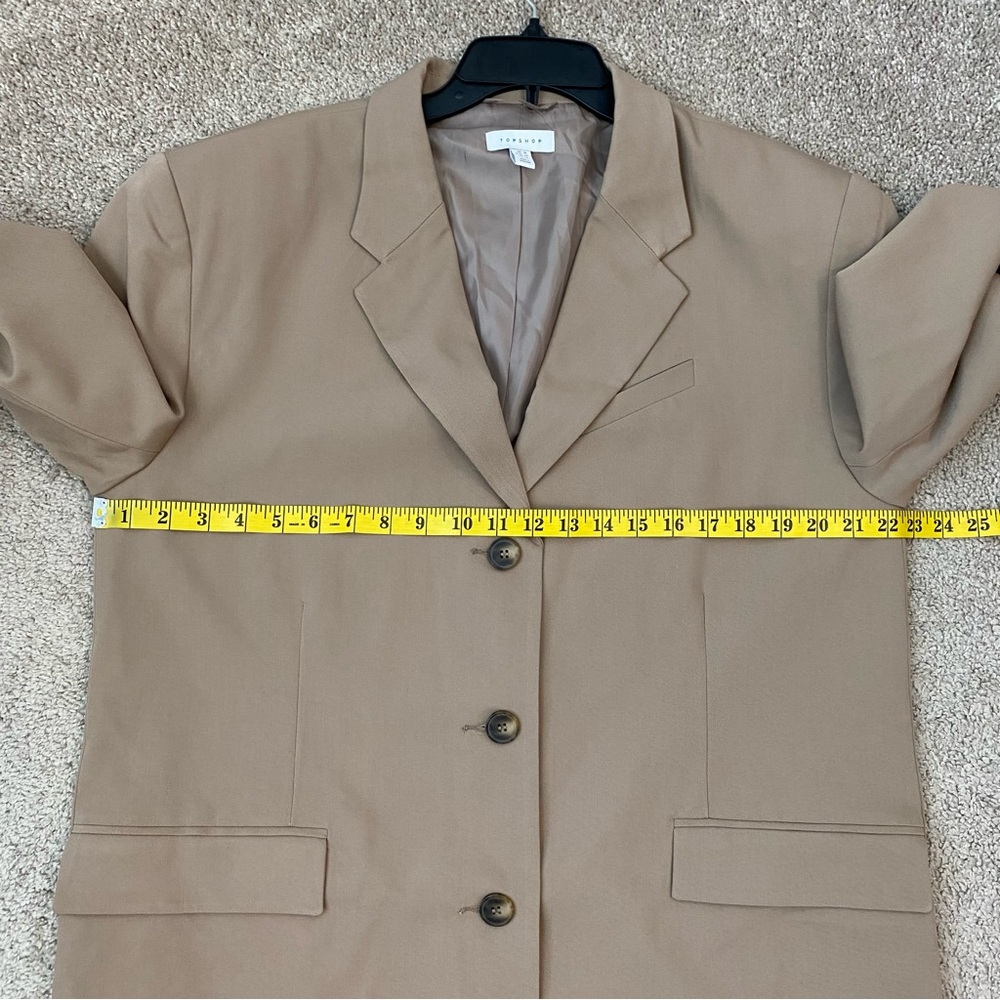 Belted Beige Blazer Jacket - Womens - Picture 11 of 12